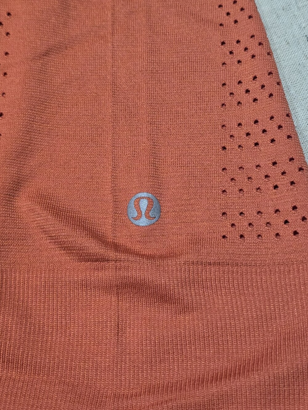 Lululemon Women's Orange Breeze By Long-Sleeve Top Size 8 - Picture 6 of 6